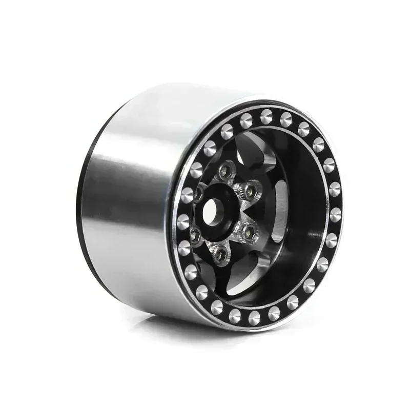 Cerchioni mozzo ruota Beadlock da 1.0 pollici in lega di alluminio per RC Crawler Car Axial SCX24 AX24 FCX24 1/18 TRX4M Parti di aggiornamento in metallo