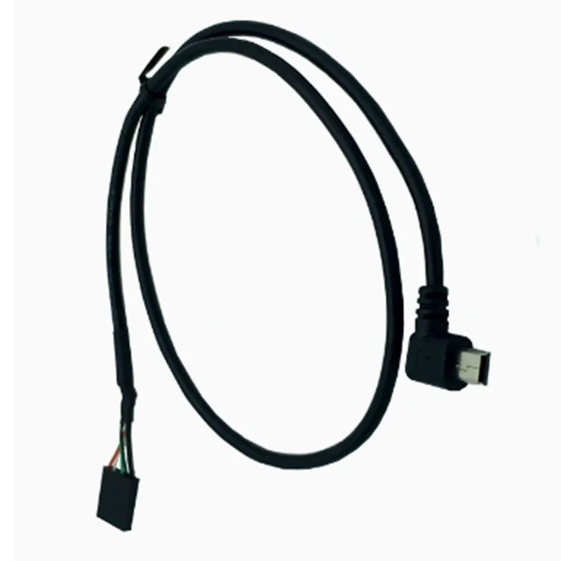 USB Shell PCB Motherboard DuPont Cable 0.5m Mini USB Male and Female Socket Panel Mount to 2.54 mm Spacing 5 Pin Female