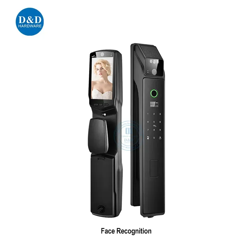 APP Control Electronic Intelligent Smart Door Lock with Facial Recognition Visual Intercom