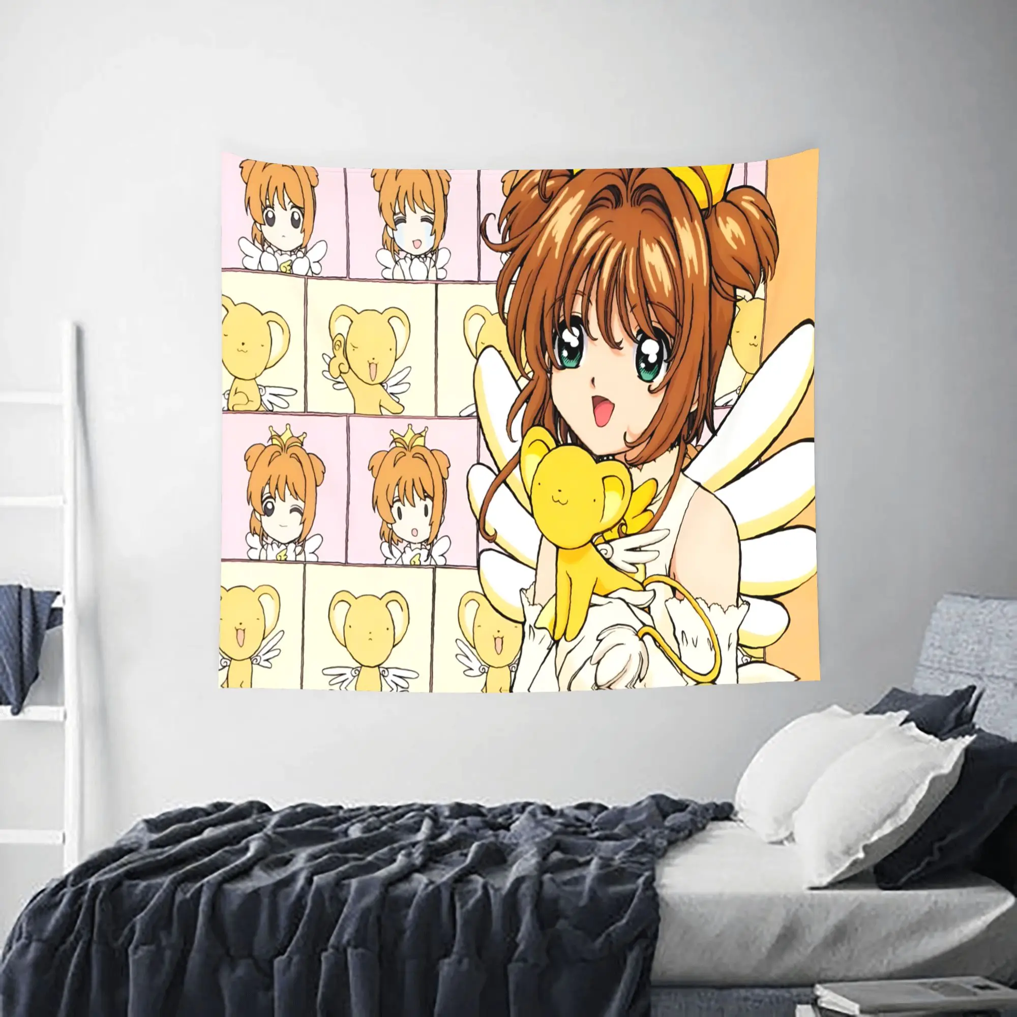 Anime Cardcaptor Sakura Customized Cutecore Tapestry  Wall Hanging Blanket Tapestry Home Decor Items Wall Decorations