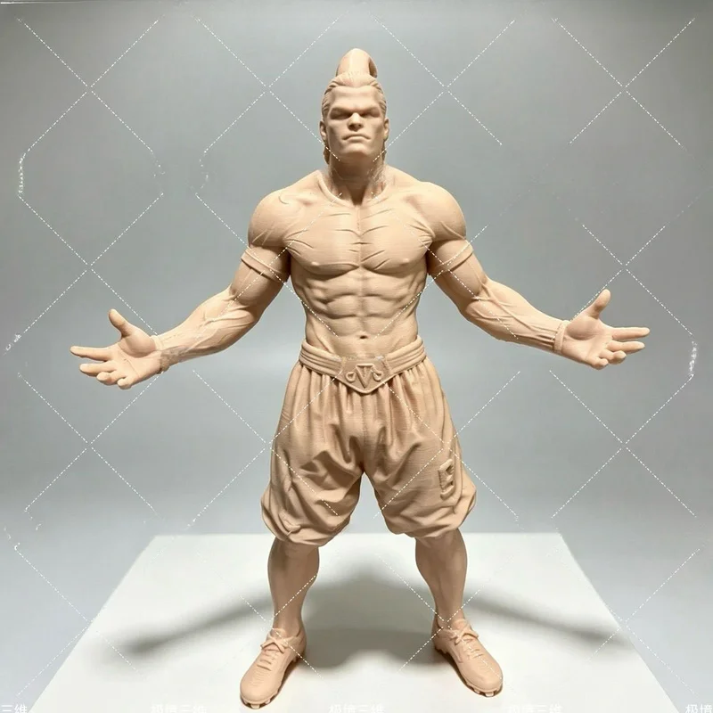 Handland Single Hairstyle Muscle Figurine 20cm 3D Printed In PLA Material With Skin Color. Fitness Desk Decoration.