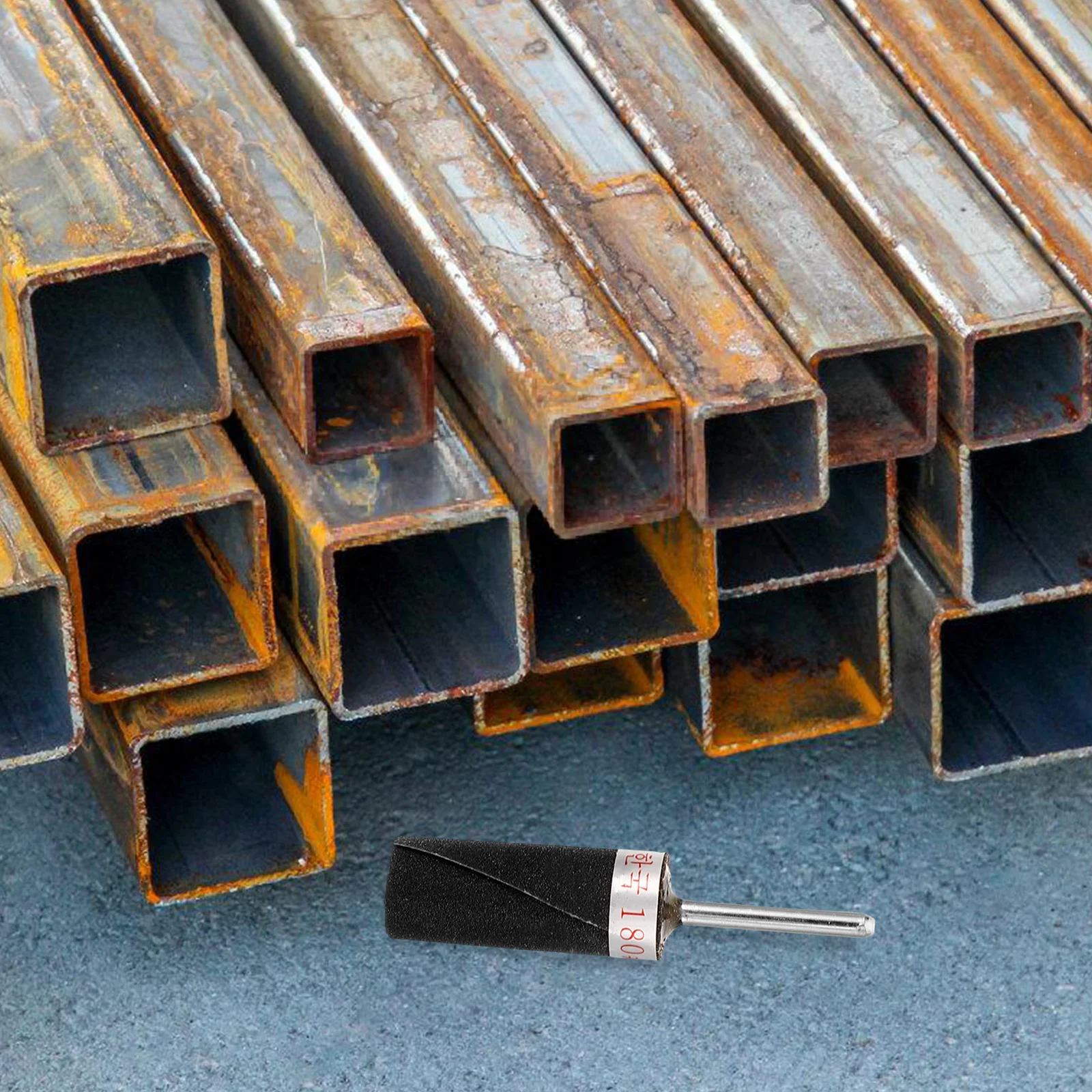 

6pcs Sandpaper Roll Polisher Cylinder Sticks Iron Kit For Wood Metal Plastic Rotary Tool Accessories Sanding Drum Set Sanding