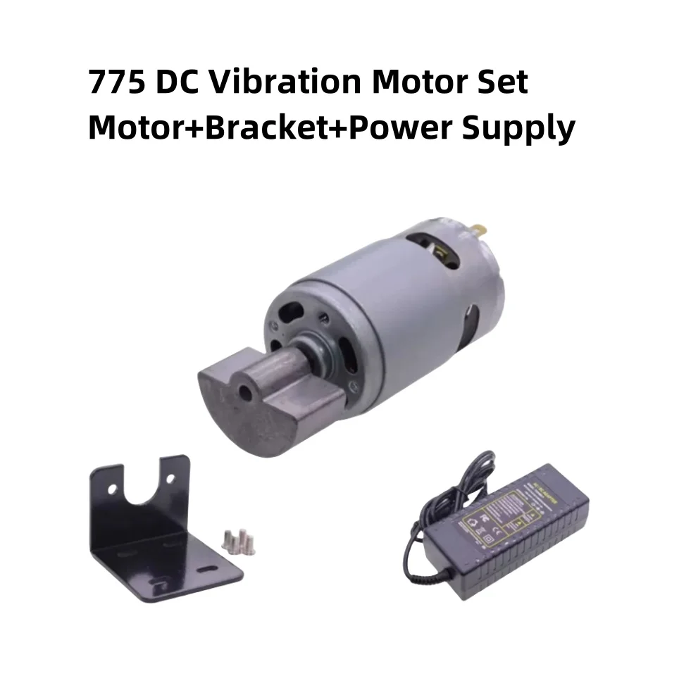 

12V24V DC Vibration Motor 775 High Power/Frequency Eccentric Shaft Wheel Sector Vibrating DIY Model/Massager Adjustable Speed