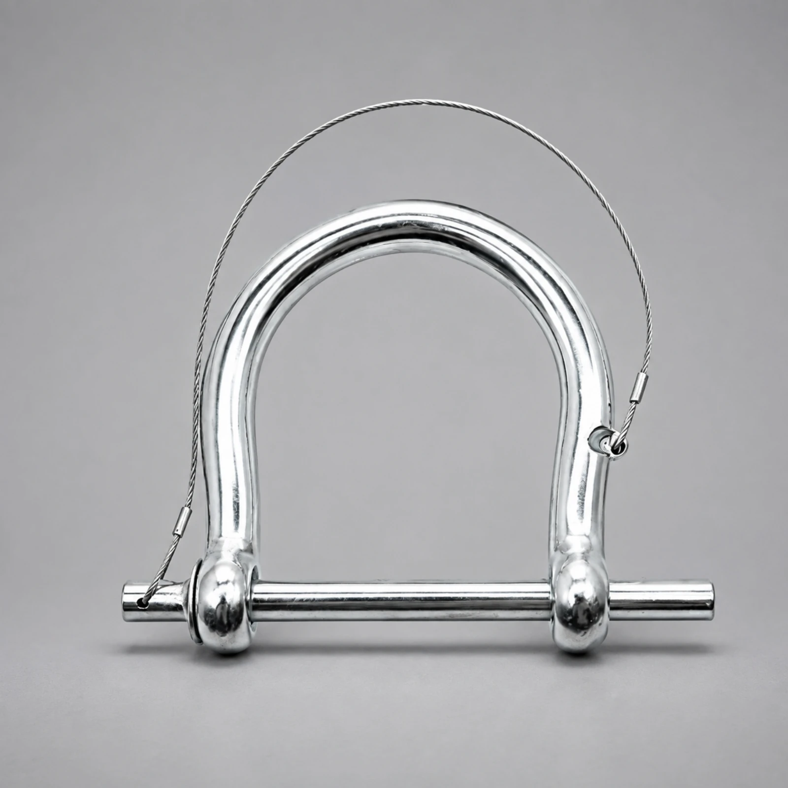 Windproof Shackle with Retaining Wire Strong Load-Bearing D-Shaped Shackle Rigging Connector High Hardness Easy to Use