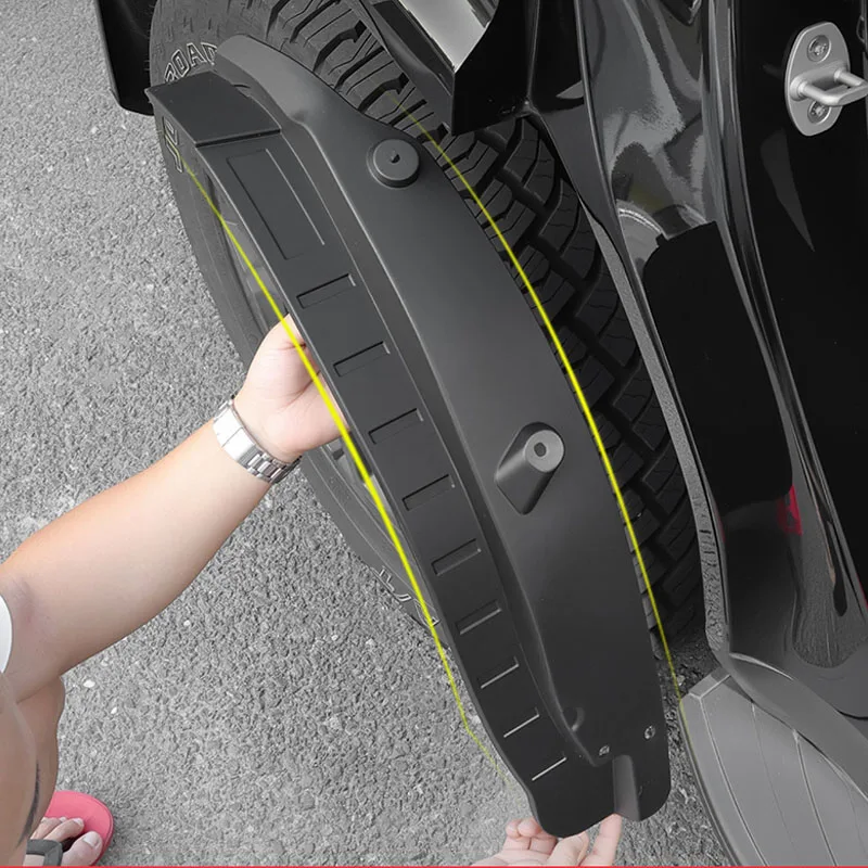 Para BYD Leopard Titanium 7 Ti7 2025 2026 Arco de rueda trasera de coche Flare Fender Liner protectores contra salpicaduras ABS guardabarros accesorios de protección