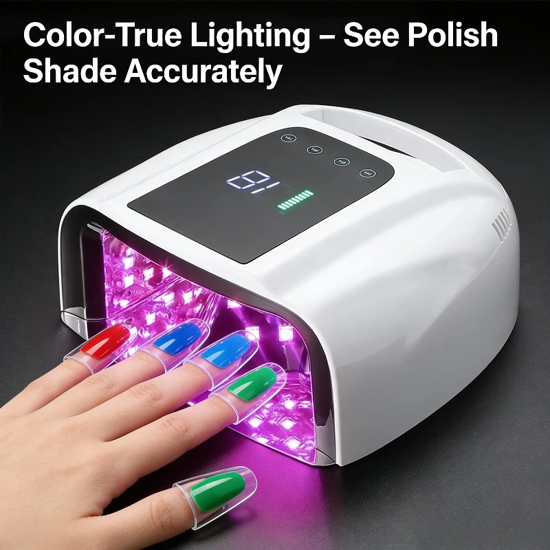 

Новая перезаряжаемая лампа для ногтей, быстросохнущая беспроводная сушилка для гель-лака, УФ-светодиодная лампа, портативная беспроводная лампа для маникюра