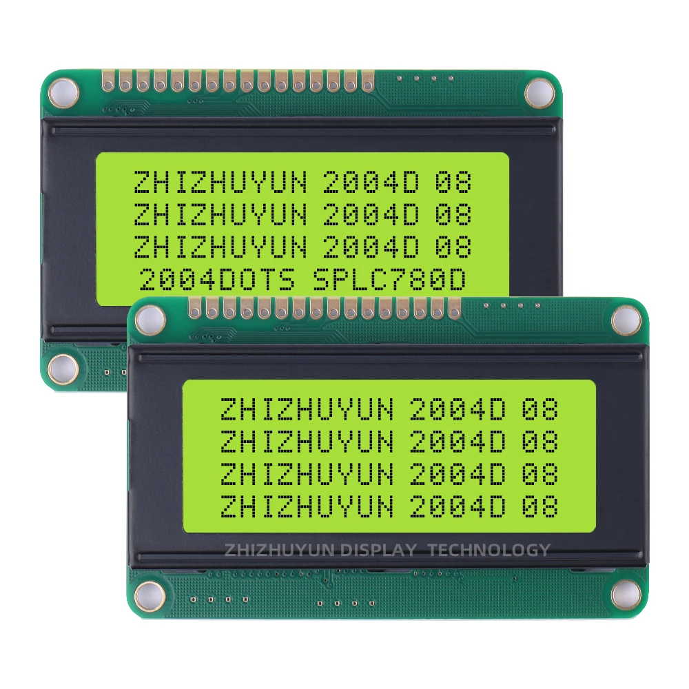 Quelle Fabrik 2004d LCD-Anzeige modul Grauer Film Blaue Schrift Einreihiges Schnitts telle modul lcm Anzeige modul