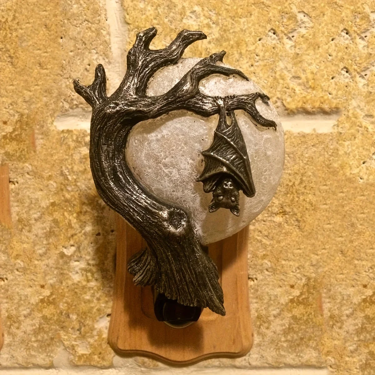 القوطية الغراب ليلة ضوء الراتنج الجدار مصباح هالوين الغراب النحت نحت زخرفة للمنزل مخيف غرفة نوم غرفة المعيشة ديكور #6