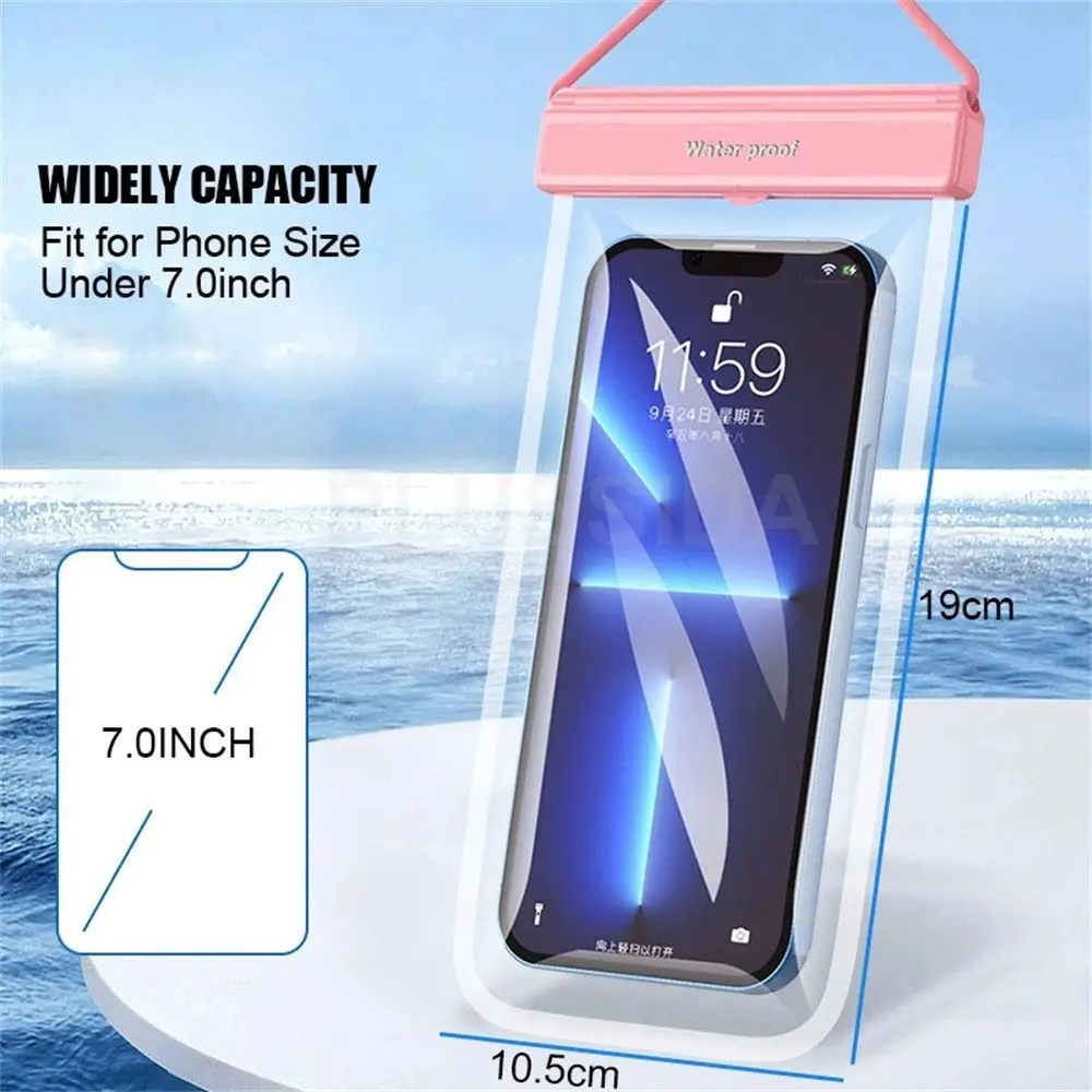 Universal Protector Under 7.0 inches Mobile Phone Cover Waterproof Phone Case Phone Pouch Swimming Case