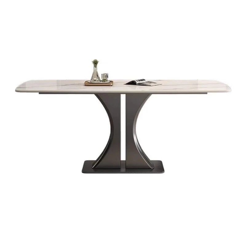 Restaurant Luxury Dining Tables Sets Design Big Center Marble Home Dining Tables Kitchen Modern Mesas De Comedor Furniture
