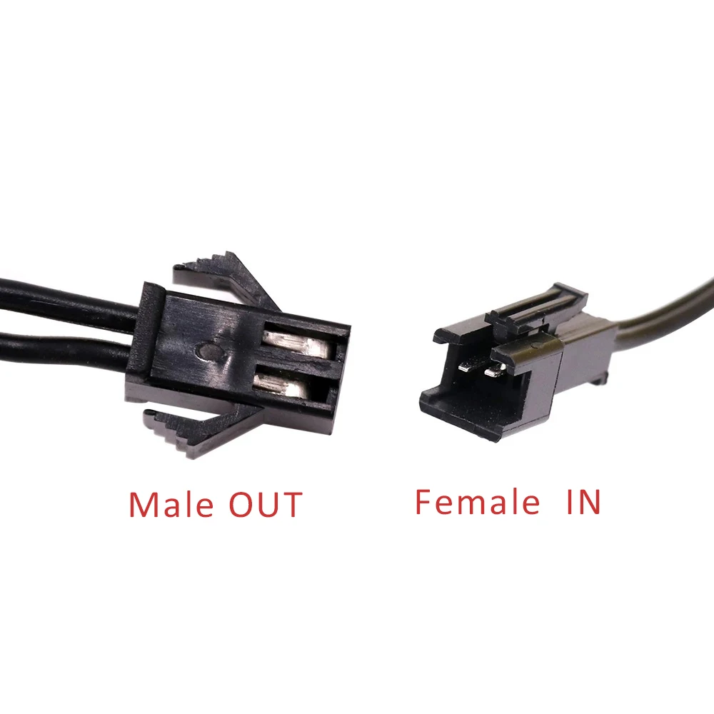 1 to 2/3/4/5/6/7/8/9/10 Way Splitter Connectors Cable for EL Wire Neon Light Accessories