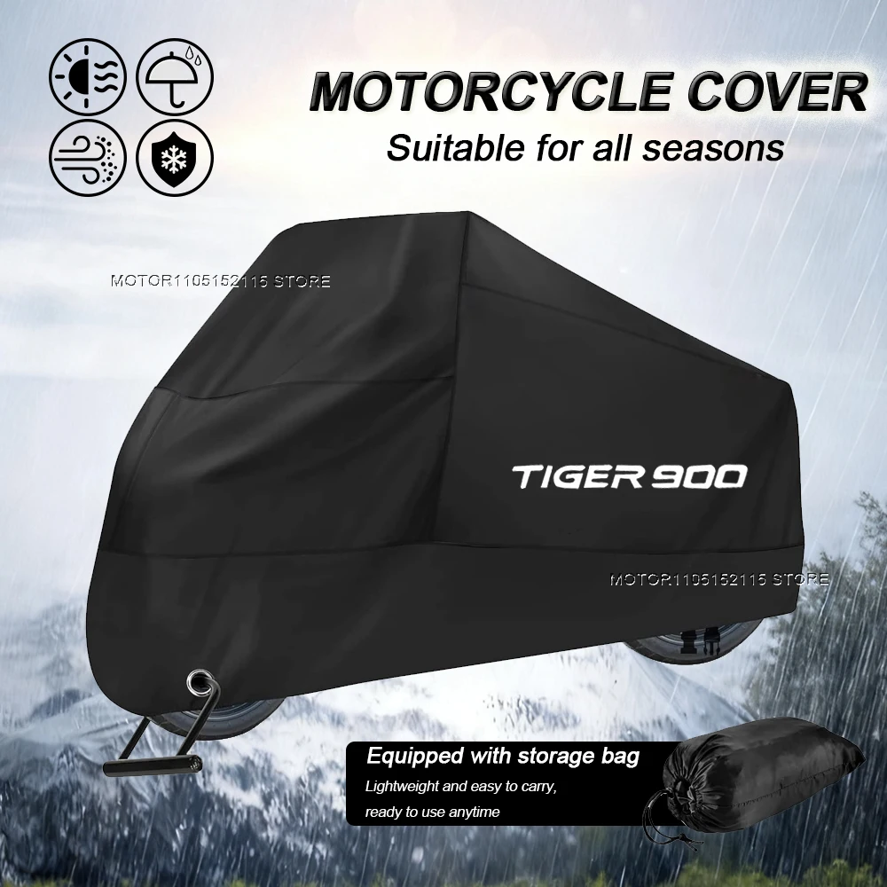 غطاء دراجة نارية UV واقية الغبار سنوبروف في الهواء الطلق المطر دراجة نارية غطاء مقاوم للماء لياماها النمر 900 النمر 900