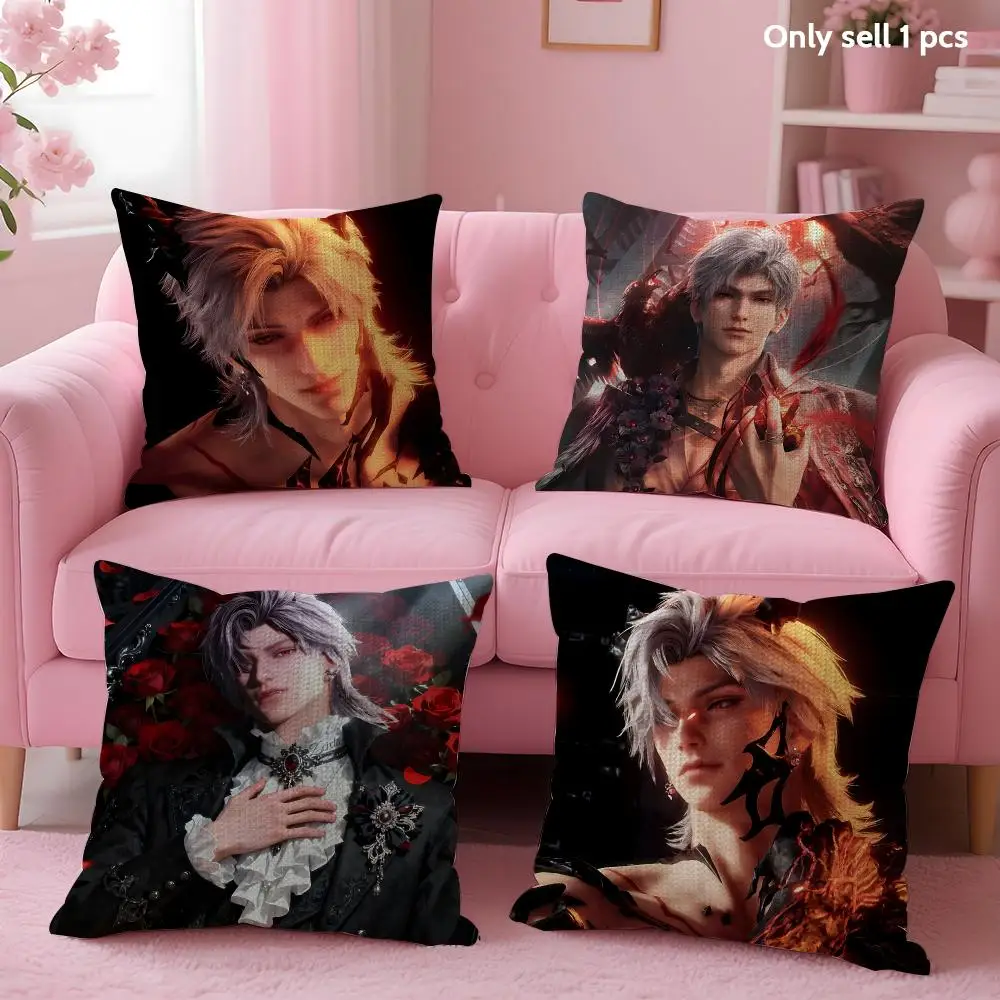 Game L-Love And Deepspace Sylus Cushion Cover Decorative Linen Throw Pillow Case Soft For Bed Sofa Car Home Decor