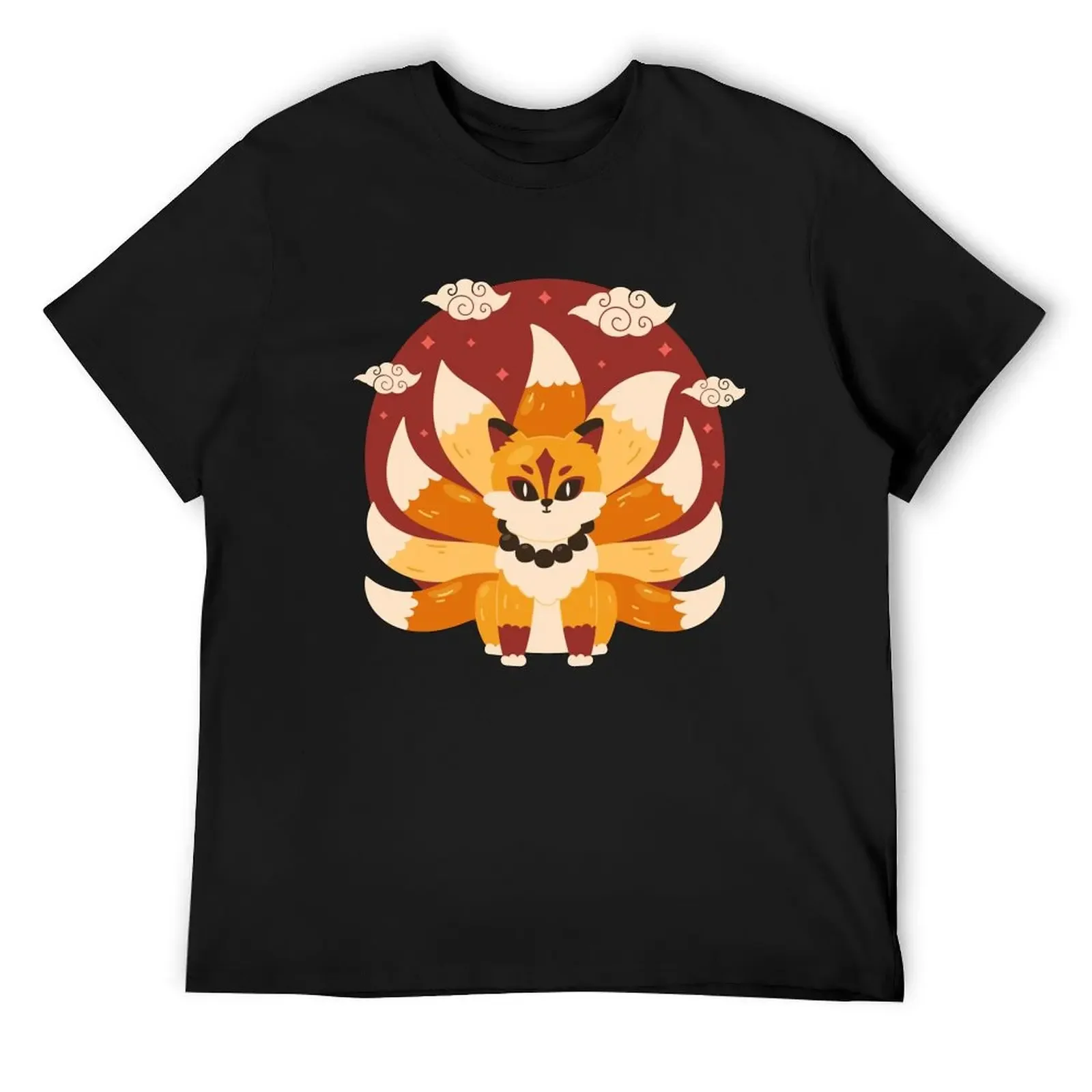 Kyuubi Nine Tails Yokai Akatsuki Kitsune T-Shirt oversized t shirt oversized graphic tee man clothes for a boy clothing for men