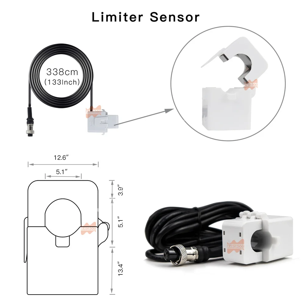 Microinversor conectado a la red de viento de 1000 W, correspondiente automáticamente de 120 V y 230 V, WIFI opcional y función de limitación de corriente