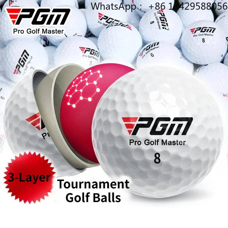 PGM 3Piece Golf Tournament Balls Professional Competition Golf Balls Support Custom Logo Bulk Wholesale Available
