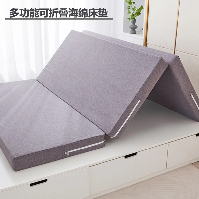 Colchoneta tatami plegable para el hogar, colchón de esponja separado por dormitorio de estudiantes, alfombrilla para dormir de un solo piso