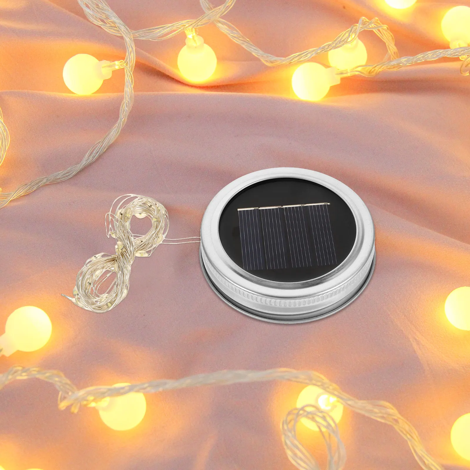 

3Pcs Solar Powered LED Light String Small Garden Decoration Warm White Outdoor Illumination