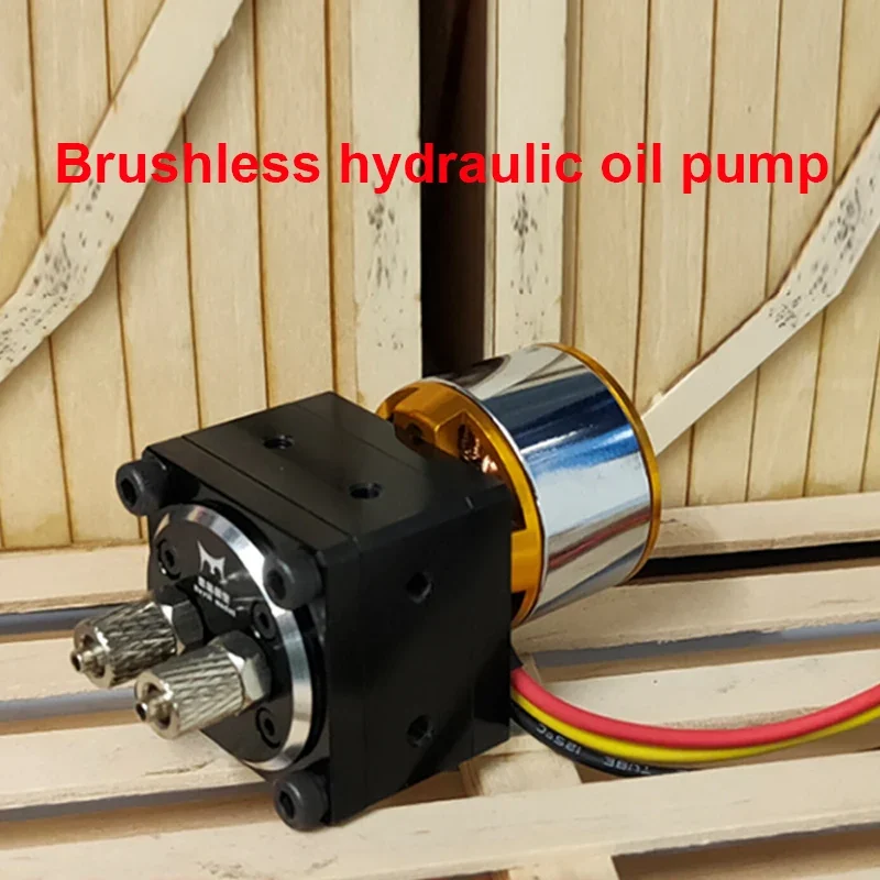 Mini RC Hydraulic Gear Pump Excavator Dump Truck Brushless Hydraulic Oil Pump with Brushless Motor