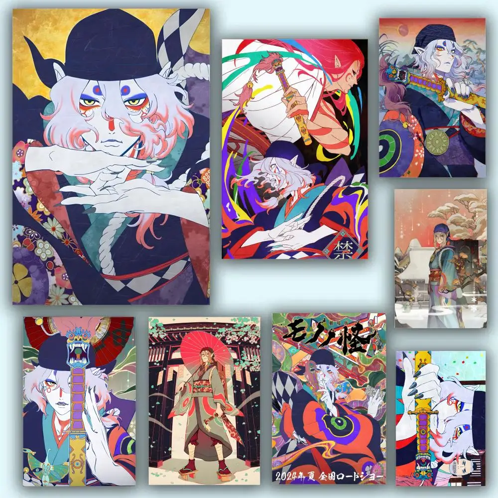 Póster de Anime japonés m-mononoke Ayakashi, pintura duradera, lienzo para colgar en la pared, decoración artesanal para el hogar, Mural artístico estético resistente al agua
