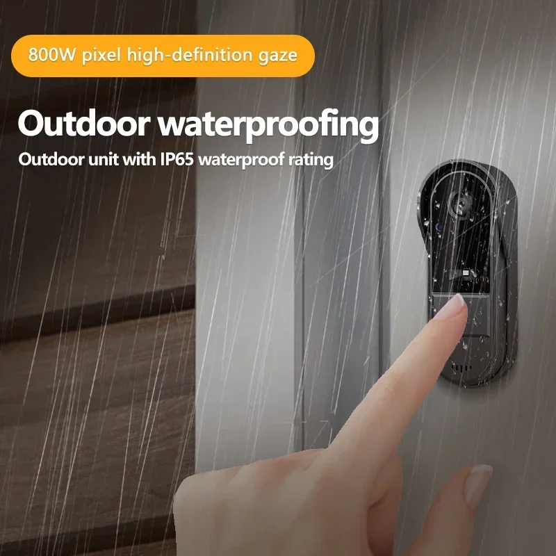 wireless-intercom-visual-doorbell-hd-night-vision-43in-lps-screen-waterproof-doorbell-camera-smart-home-security-video-by-bell