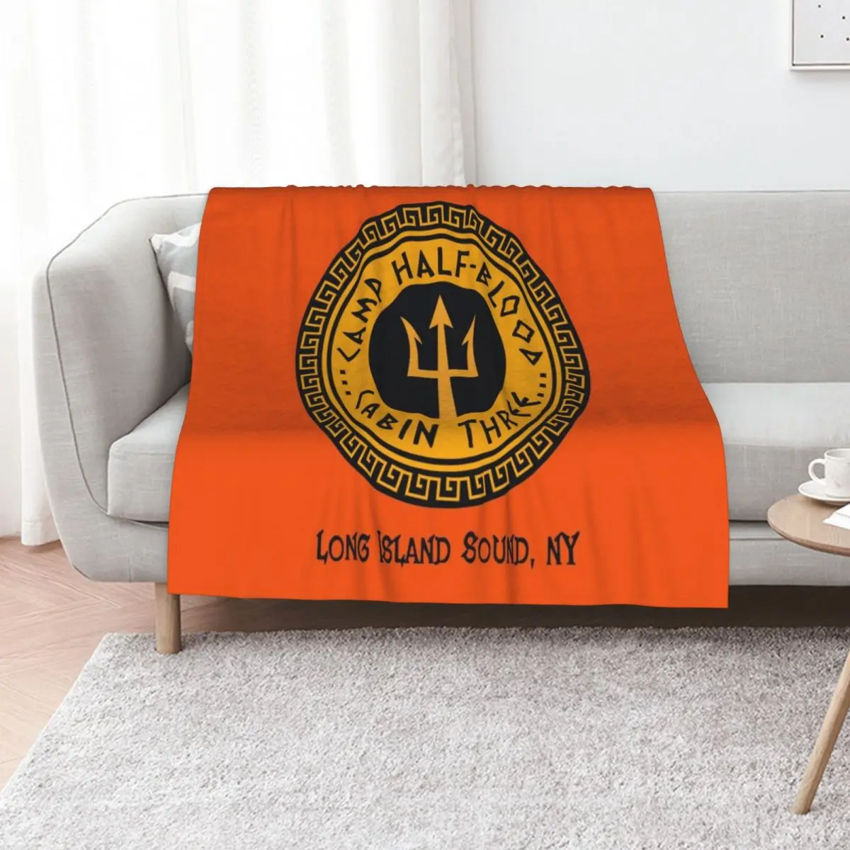 Graphics Authentic Camp Half Blood Long Island Sound Cabin Three Throw Blanket Spring Fall Cozy Throw Blanket for Couch