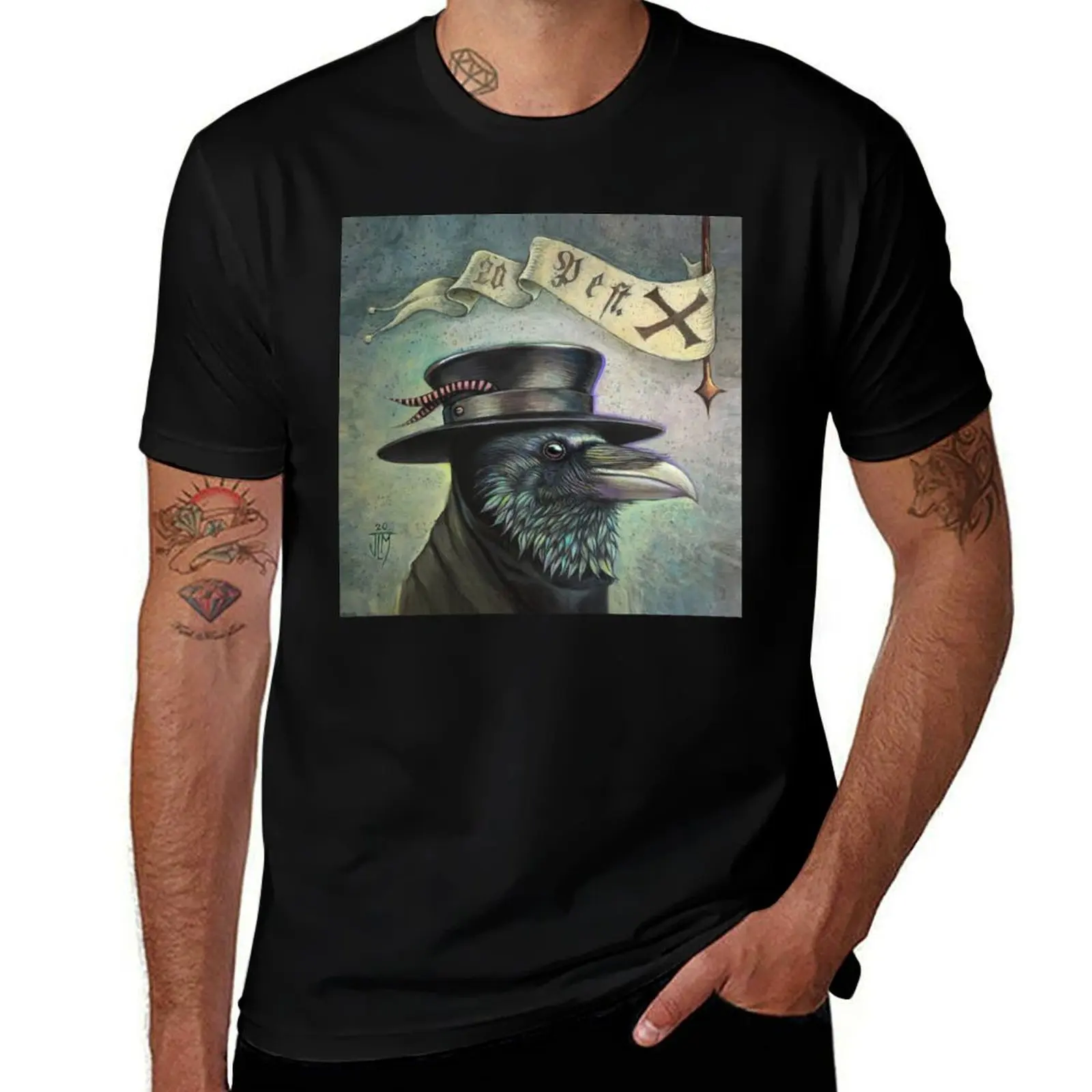 Plague Doctor Raven T-Shirt Fitness Training Breathable Tee T-Shirt