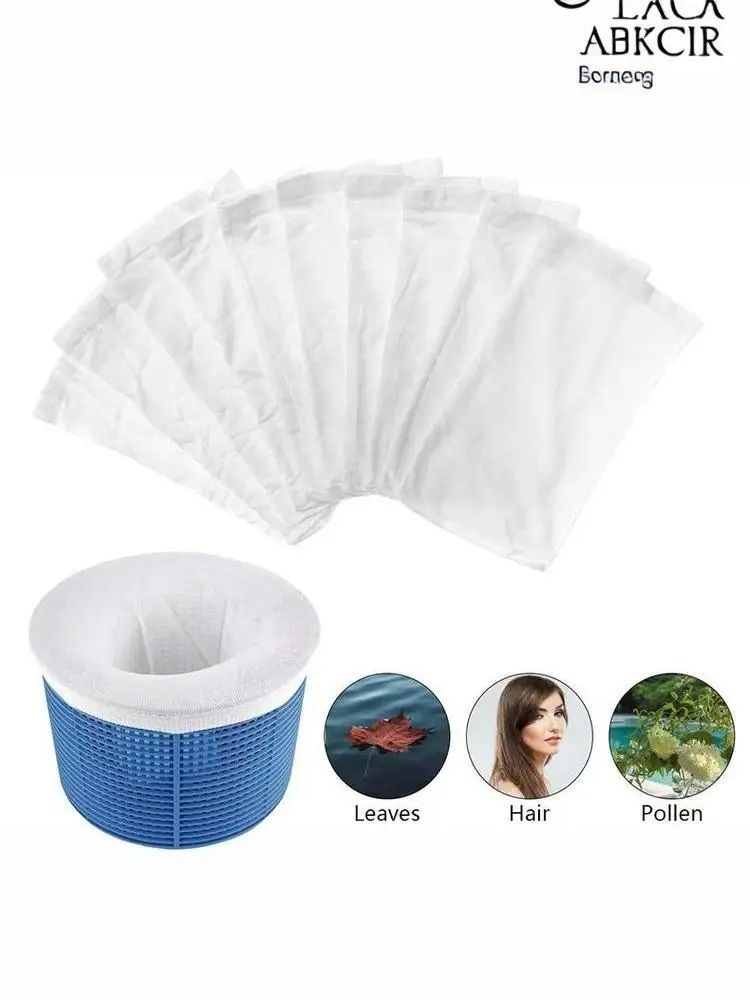 10Pcs Pool Skimmer Socks With Fine Mesh Durable Reusable Fabric For Inground Above Ground Pools Catch Leaves Debris▪