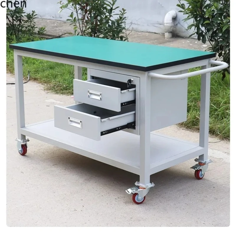 y8- Anti-static Trolley Factory Workshop Workbench Material Rack Multi-layer Turnover Cart Flat Mobile Tool Small Trolley