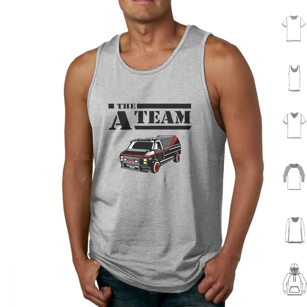 The A-Team Tank Tops Print Cotton A Team Gmc Van John Hannibal Smith Templeton Face Peck Faceman Howling Mad Murdoc Mr T