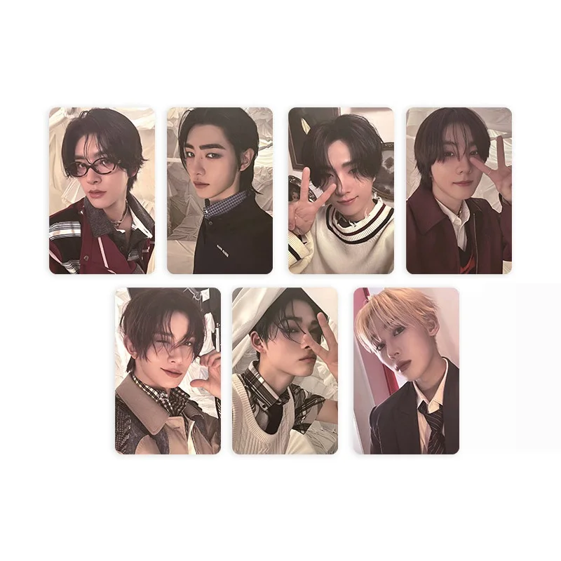 7Pcs/Set Kpop Boys Group New Album ROMANCE UNTOLD Lomo Cards Photocards Photo Print Card Peripheral Fans Collection Gift