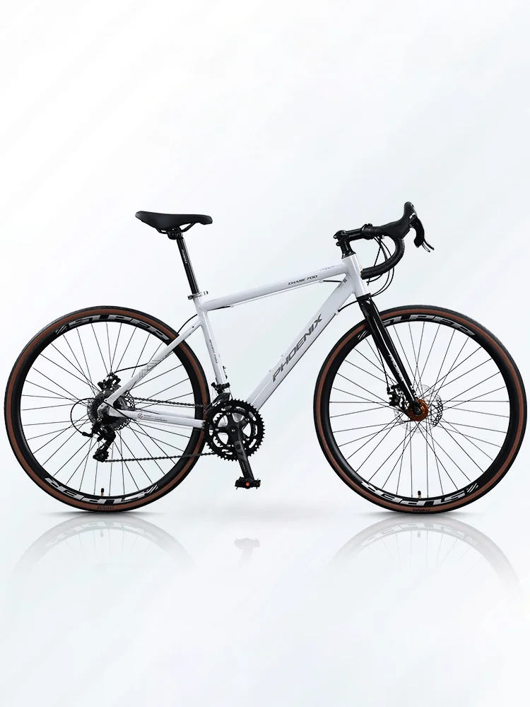 700 Road Bicycle, Aluminum Alloy Variable Speed Bend, Racing Car, Adult Lightweight Bike, Dual Disc Brake Road Bike