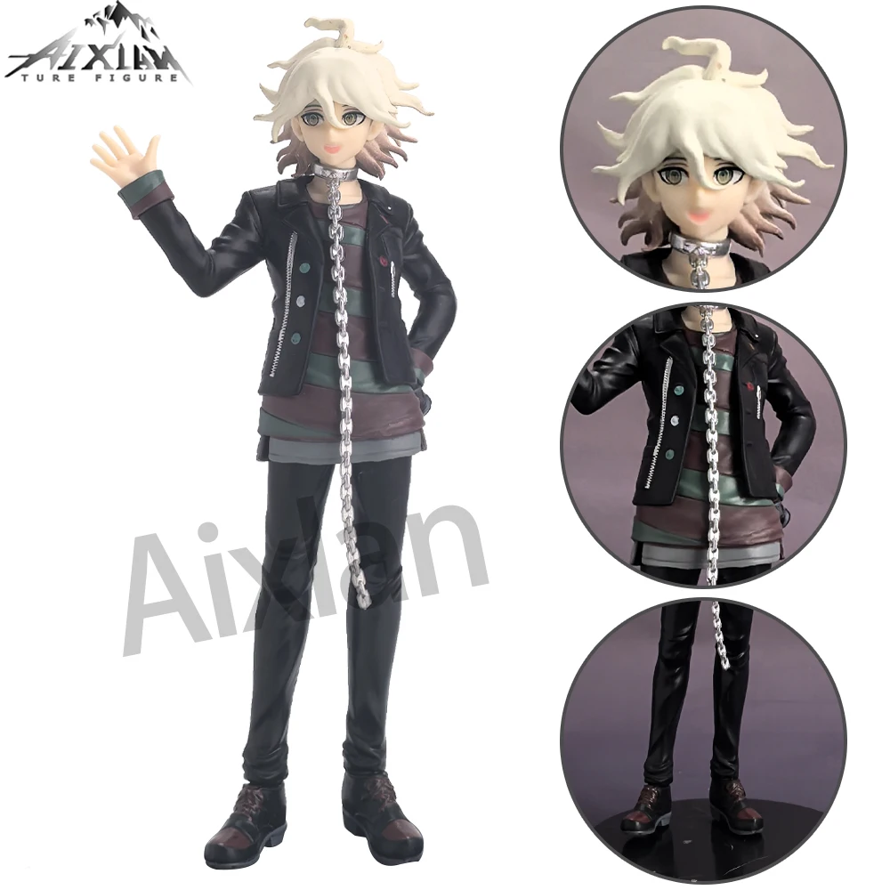 20 سنتيمتر Komaeda Nagito أنيمي الشكل Danganronpa 1 2 تحصيل عمل دمية لعبة صغيرة المنبثقة موكب