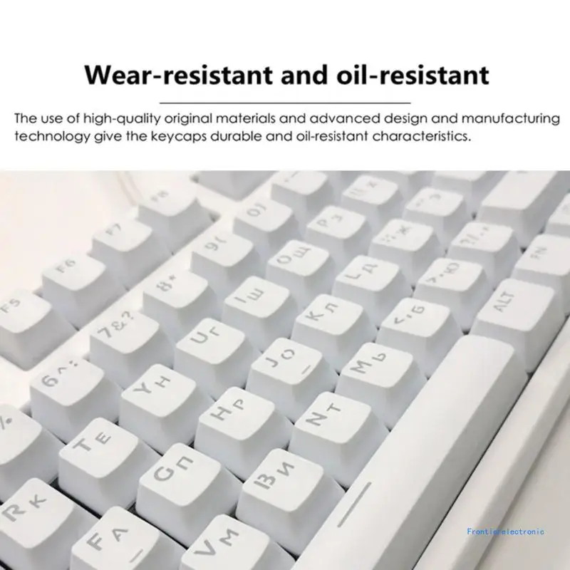 104 Keys ABS Backlit Keycaps Transparent Cover Suit for RGB Mechanical Keyboard DropShipping