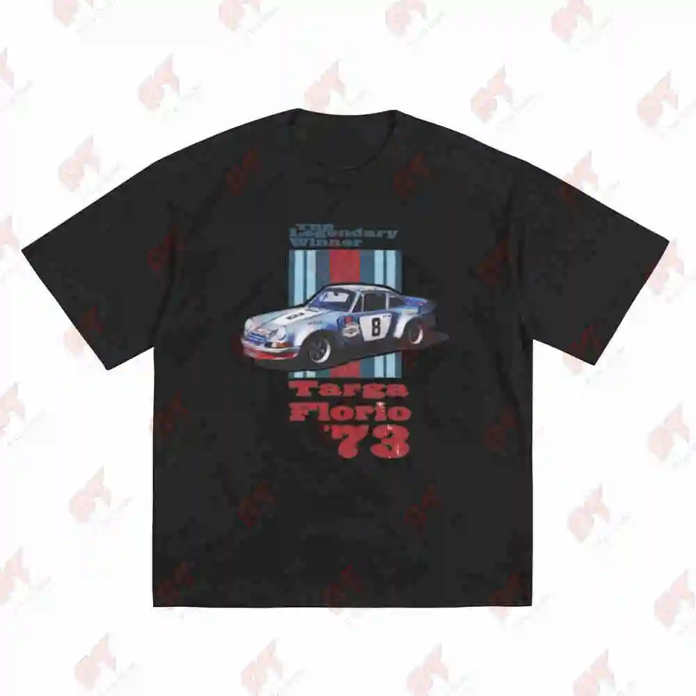 Targa Florio 1973 Racing Short Sleeve Tee 100% Cotton T-Shirt