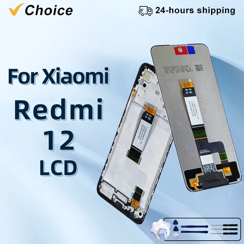 CHOICE IPS For Xiaomi Redmi 12 LCD Display 23053RN02A Touch Screen For 23053RN02Y LCD Display 23053RN02I LCD Display