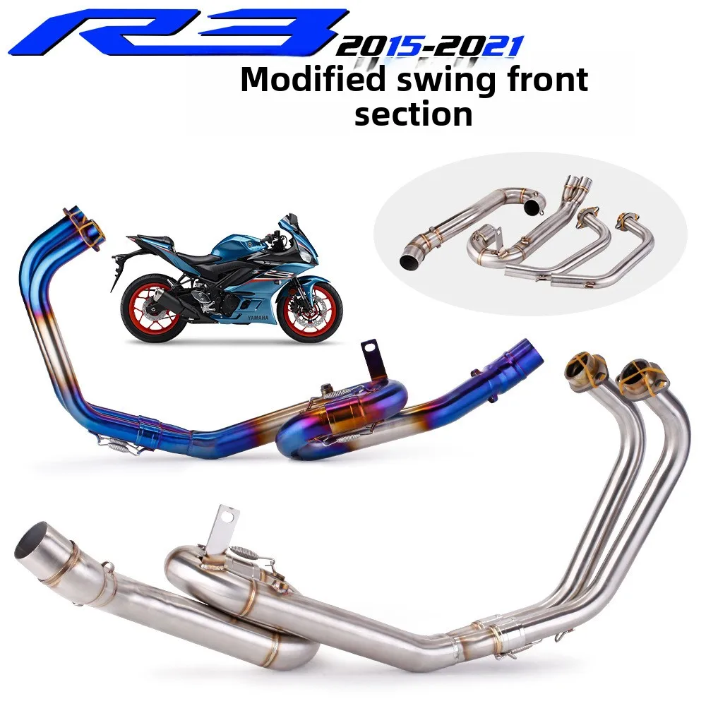 

Передняя модифицированная выхлопная труба из титанового сплава для мотоцикла Yamaha YZF-R3 R25 MT03