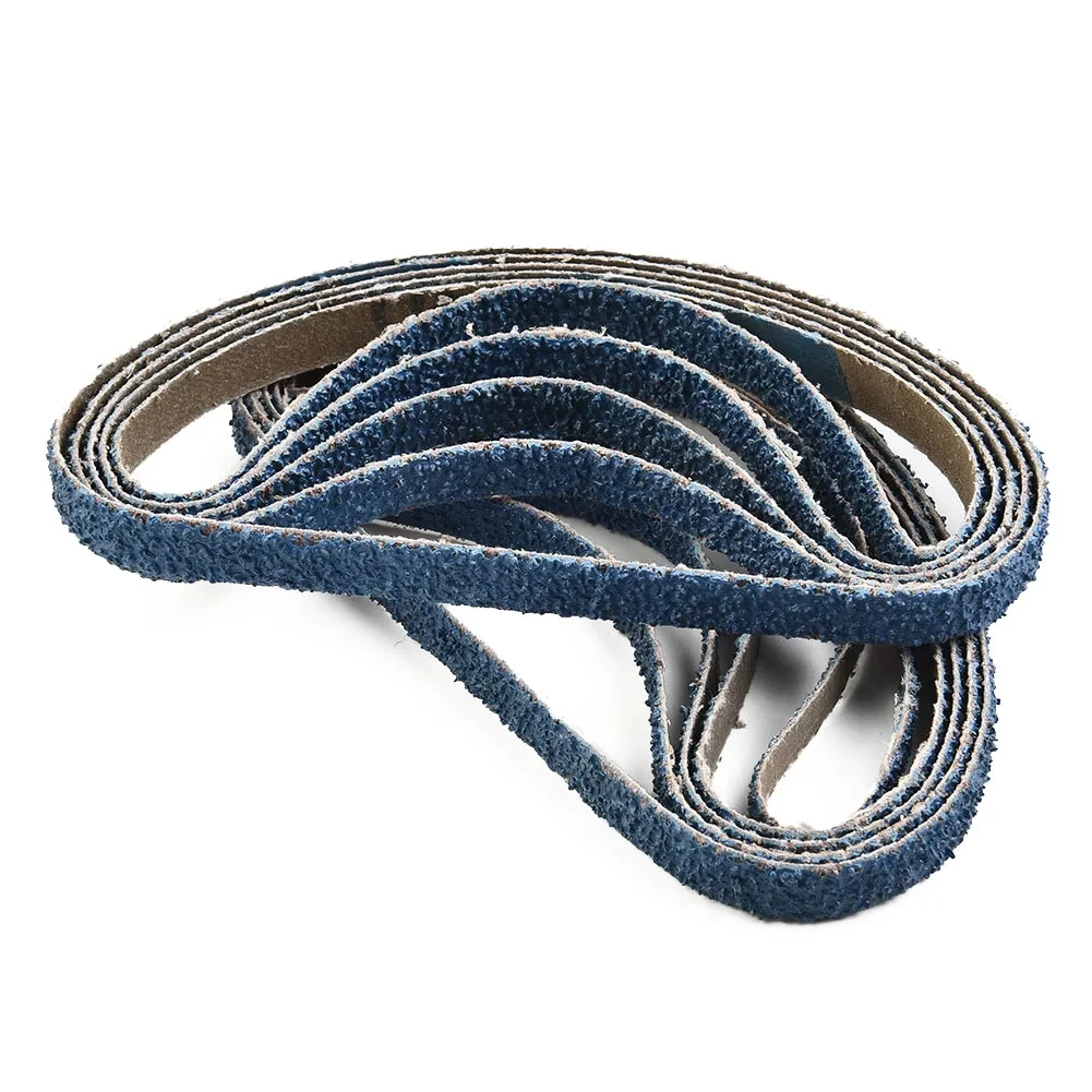 15 Pieces 10x330mm Sanding Belts Fused Alumina Zirconia 3/8