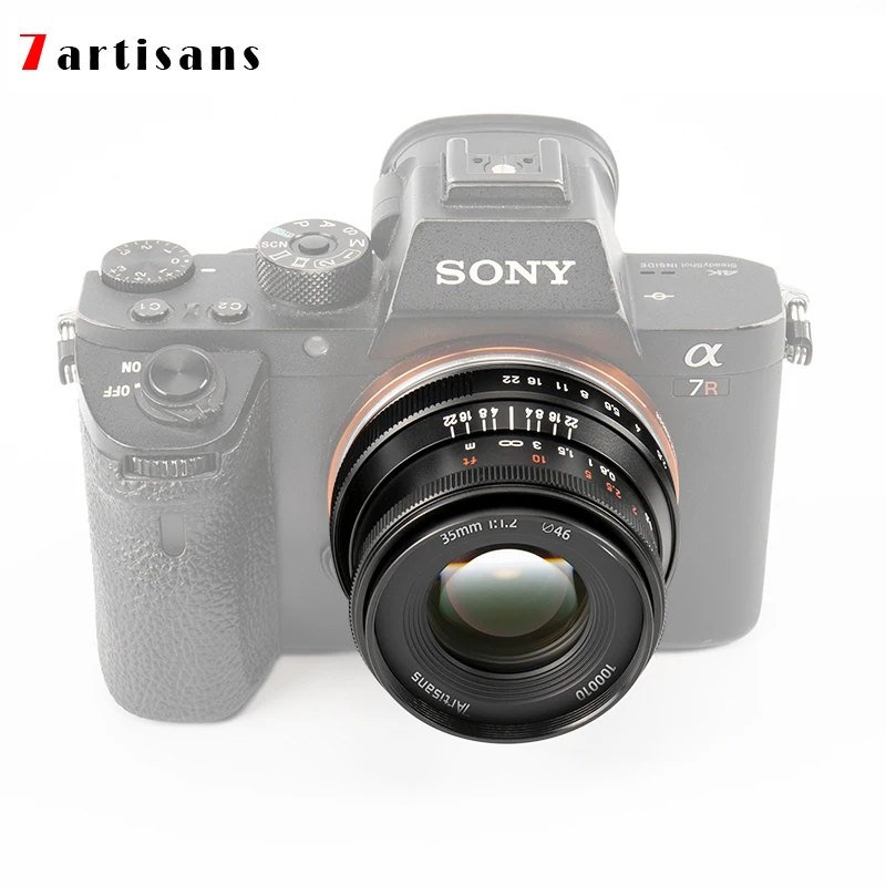 7artisans 7 artesãos 35mm F1.2II Prime Lens para E/Fuji/M43/Canon Eos-m/Nikon Z Mount A6500 A6600 M100 X-S10 DC-S1 EM10III