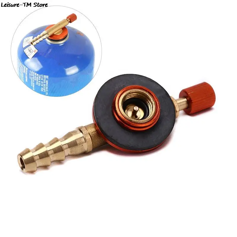 Outdoor Camping  Gas Stove Regulating Valve Safe Switching Charging Inflatable Valve Adapter For Flat Tank Liquefied Cylinder