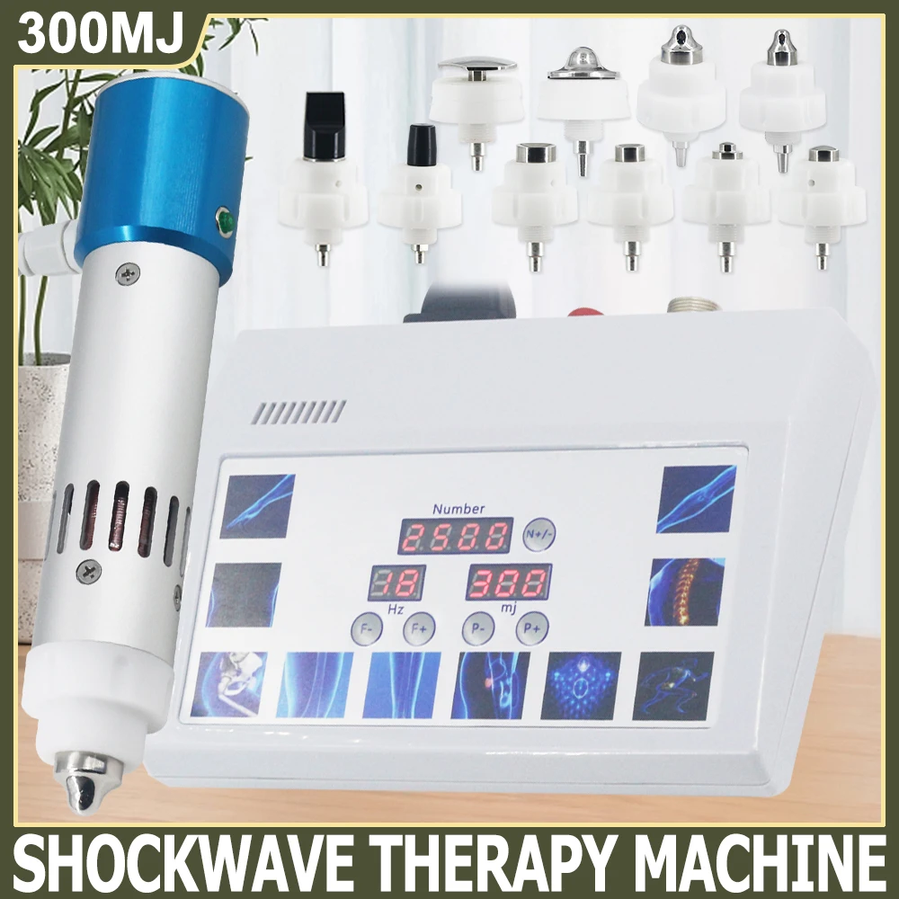 

Physiotherapy Shockwave Therapy Machine For ED Treatment Home Massager Limbs Pain Relief 300MJ Professional Shock Wave Massager