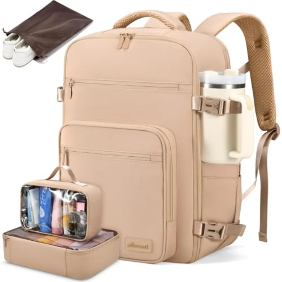 

Travel Backpack For Women40L Carry On Backpack Flight Approved TSA Personal Item Travel Bag Fits 17 Inch Laptop Business Weeken
