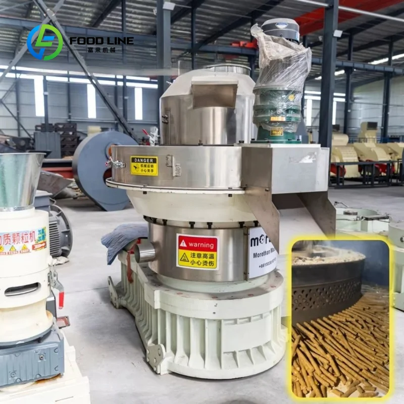Custom ring‑die pelleting equipment biomass briquetting processor for alfalfa straw bagasse agricultural by‑product fuel factory