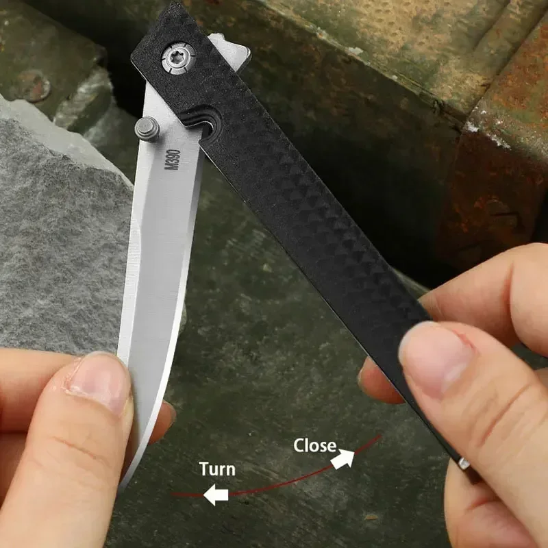 2024 new Folding Knife Outdoor Knife M390 Mini Pocket Knife Defensive Wild Camping Portable Sharp Pocket