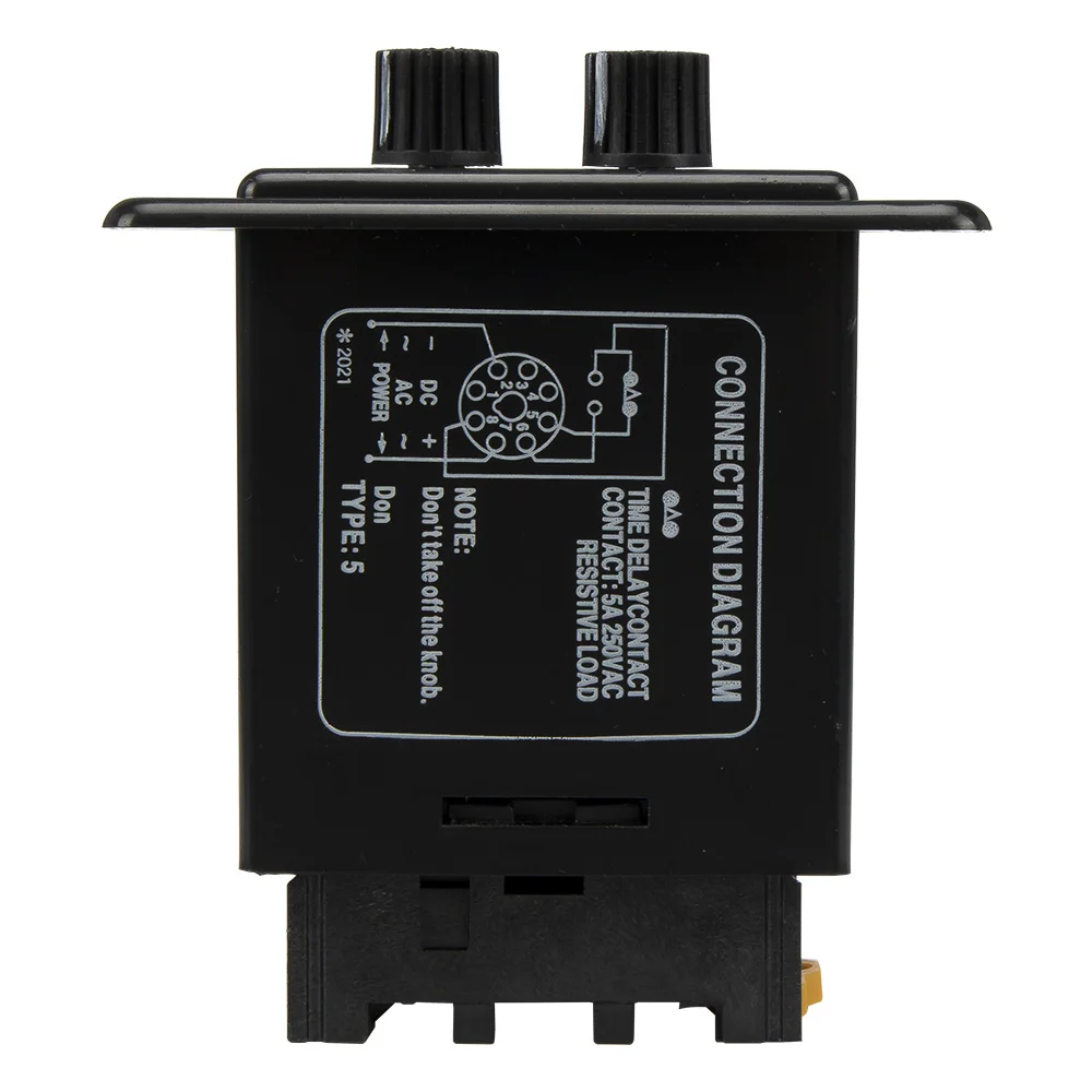 ATDV-Y AC 110V repeat cycle SPDT time relay ATDV series 110VAC twin timer with base 30s*30s 60s*60s 30min*30min 60min*60min