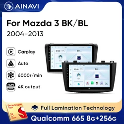Ainavi Autoradio Voor Mazda 3 2004-2013 BK Serie BL Serie Draadloze Carplay Android Auto Multimedia HDMI OUT 4G Autoaudio