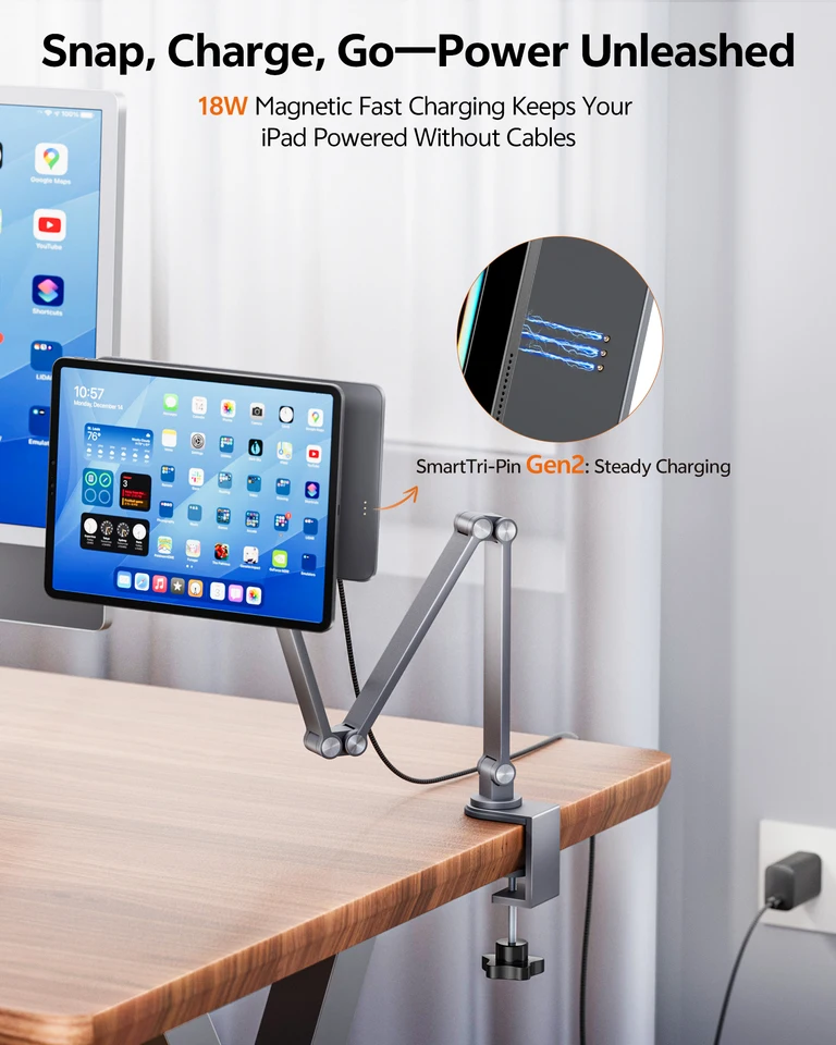 LULULOOK Wireless Charger Magnetic Stand For iPad Pro 12.9/11/M2