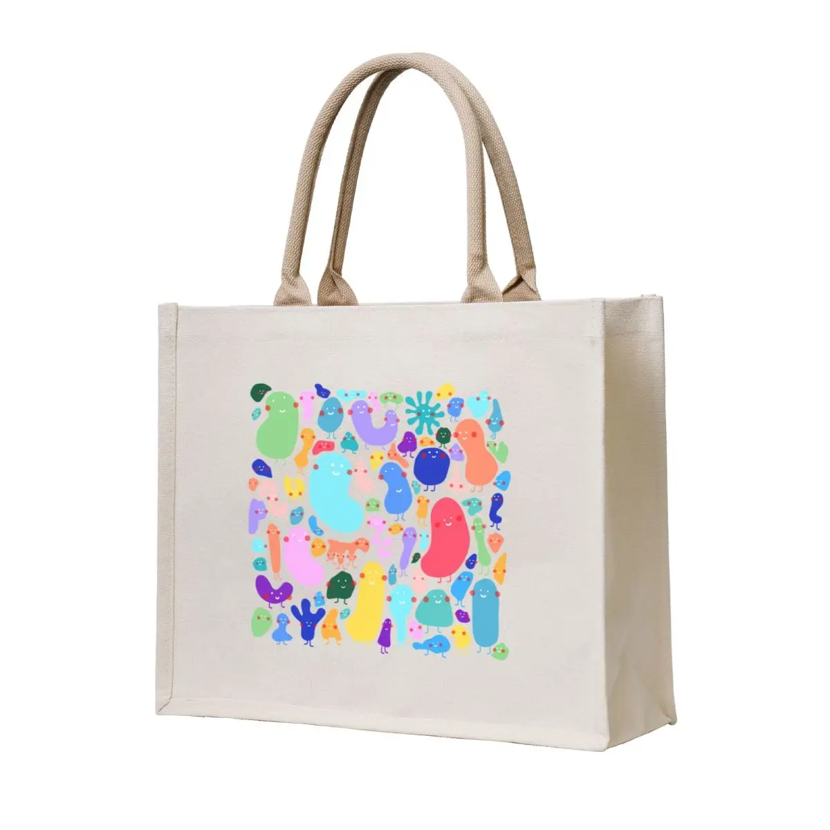 

Jelly beans Tote Bag Women's bag shopping bags foldable Portable shopping bag