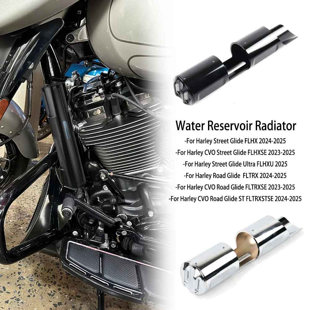 

Для Harley Touring Road Glide Street Glide FLTRXSE FLHX FLTRX CVO 2023-2025: Новая декоративная накладка на радиатор, крышка бачка для воды