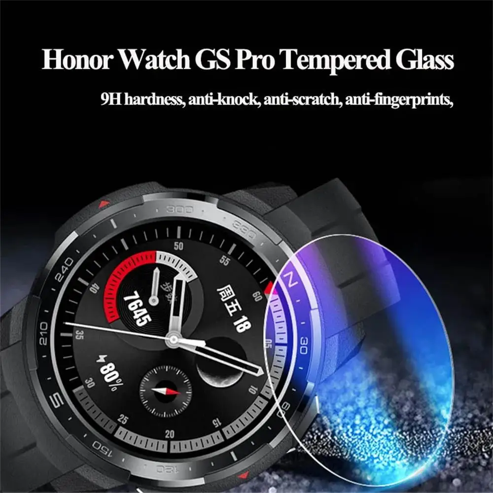 Tempered Glass Screen Protector For Honor Watch GS Pro Smart Watch Screen Protector For Honor GS Pro Film Full Coverage Film